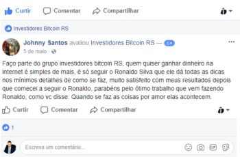 Depoimentos de alunos do curso Segredos do Bitcoin 2.0 de Ronaldo Silva
